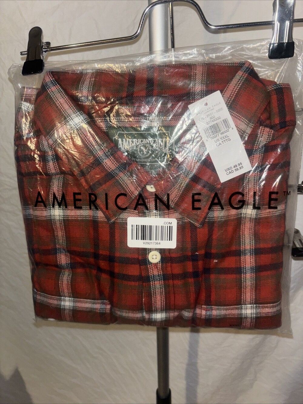 American Eagle Men’s Channel Dress Shirt Size XXXL